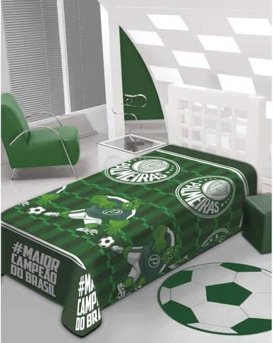 Manta Palmeiras Campeão Soft Jolitex 1,50 x 2,00m