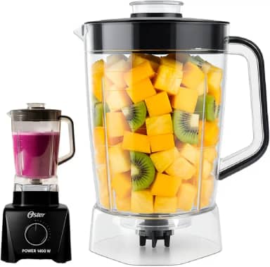 Copo De Liquidificador Serve Para Oster Power 1400w Full Oliq 606/610 Preto
