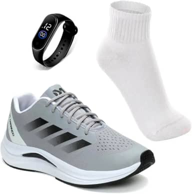 Tenis Masculino Esportivo Academia Caminhada Leve Confortavel + Relógio + Meia
