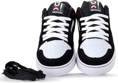 Tênis Skate Skatista Masculino Feminino Camurça Preto Branco Sola Colada Costurada