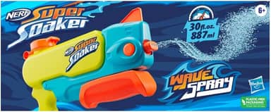 Nerf, Lançador de Água, Super Soaker, Wave Spray - Fluxo Ondulado, Capacidade de 887 ml - A partir de 6 Anos