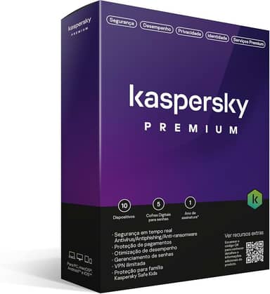 Kaspersky Antivírus PREMIUM - 10 Dispositivos - 1 Ano