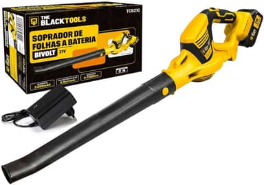 Soprador De Folhas A Bateria 21v Elétrico Cor Amarelo 110v/220v Tcb21c The Black Tools