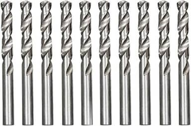 Brocas aço rápido para metal 3/32 polegadas hss 10 peças mtx