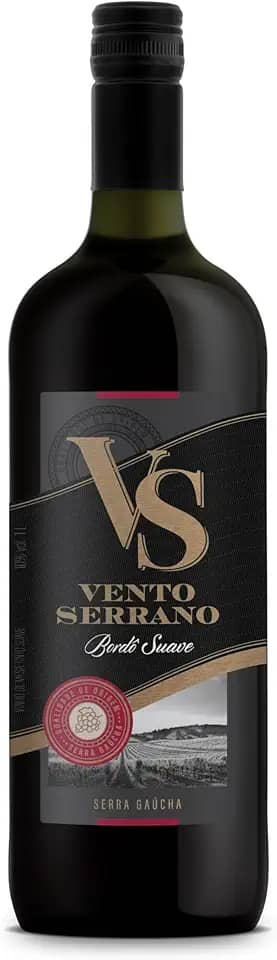 Vinho Bordô de Mesa Suave 1L - Vento Serrano