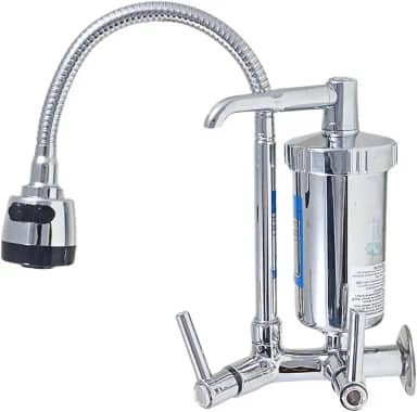 Torneira Gourmet de Cozinha com Filtro Inox Flexível Multidirecional e Arejador Dupla Função – Certificado Inmetro