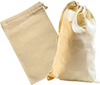 Saco Saquinho de algodão natural crú (29X47)