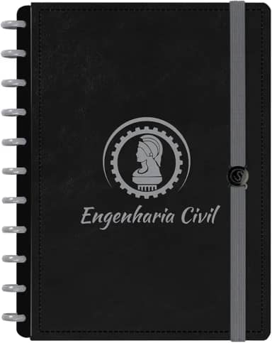 Caderno De Disco ISCOOL Inteligente G Prata Engenharia Civil
