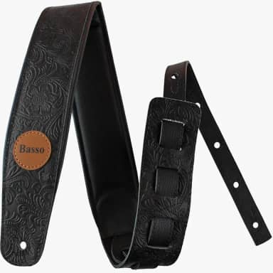 Correia em couro para violão, guitarra e contrabaixo - VT SL 52 - Basso