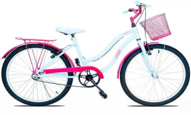 Bicicleta Infantil Forss Hello, Aro 24, Com Cestinha e Bagageiro, Para 9 a 12 Anos