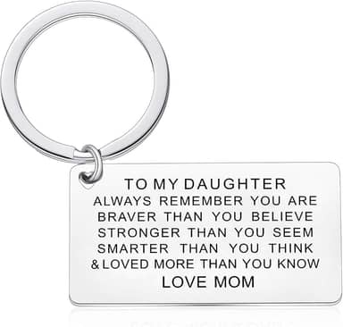 Chaveiro inspirador para filha presentes de mãe pai presentes inspiradores para filha presentes de aniversário e Natal