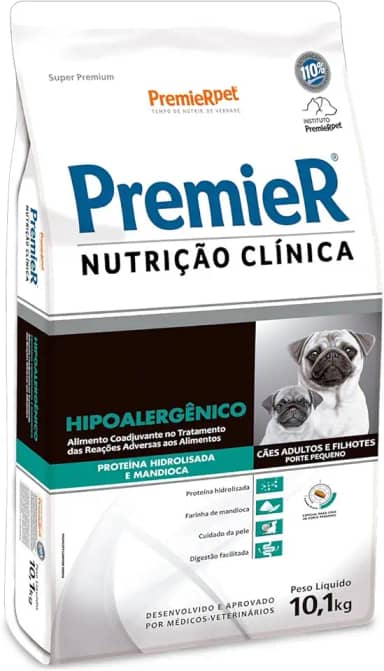 Ração Premier Nutrição Clínica Cão Raça Pequena Hipoalergênico 10,1kg