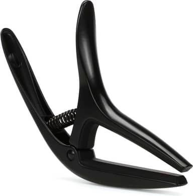 Ernie Ball Axis Dual Radius Capo - 2-in-1 Reversible Capo for Electric and Acoustic Guitar - Black Satin