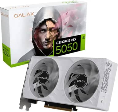 GPU NV RTX5050 8GB BLACK GF 1-CLICK OC WHITE 128BITS GDDR6 GALAX 55NSL8MHCZBS