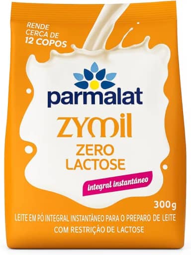 Leite em Pó Integral Zero Lactose Parmalat Zymil Instantâneo, 300g