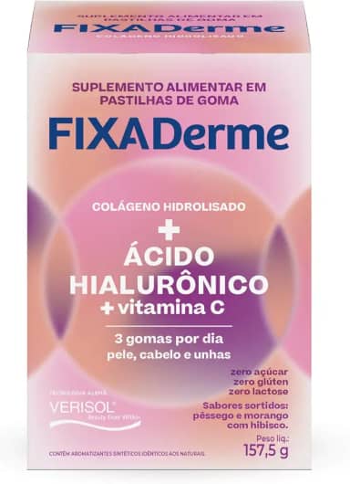 Eurofarma Fixaderme Hialurônico Em Gomas Mastigáveis - Caixa C/ 15 Sachês