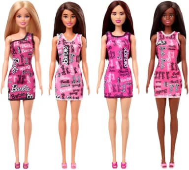 Barbie Fashion & Beauty Boneca Vestido Surpresa para crianças a partir de 3 anos