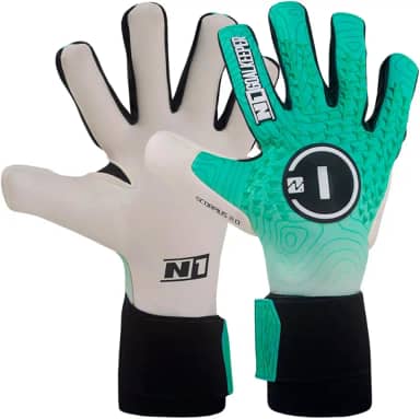 Luva Goleiro Profissional N1 Scorpius 2.0 Cor:Green, Tamanho:8