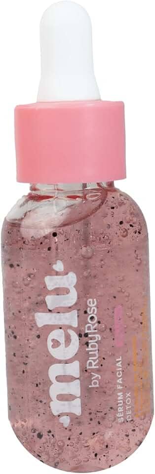 Sérum Facial Detox Melancia Melu Ruby Rose - Hidratante Leve Pré-Maquiagem - Cuidados com a Pele - RR40003