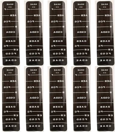 Acessórios para Violino Adesivo prático de violino alto para iniciantes em casa Aprender escola de violino (BC01 4/4 preto)