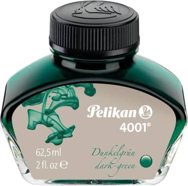 Pelikan Tinta Para Caneta Tinteiro 4001 Verde Escuro 62,5Ml, Tinta 4001 Fountain Pen Ink
