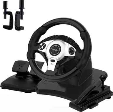 NBCP Racing Wheel with 270/900° Rotation, PC Steering Wheel with Pedals, Dual-Motor Vibration & Gear Shifter for Xbox Series X|S, Xbox One, PS4, PS3, PC, Switch, Xbox 360 – Driving Sim Experience