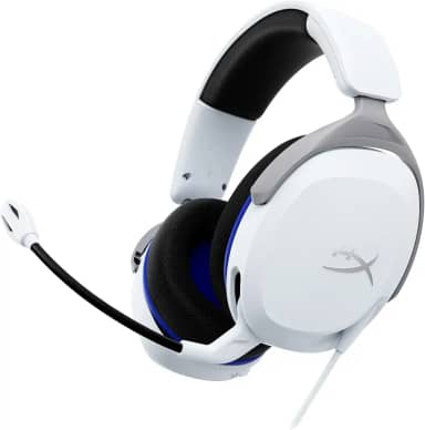 Headset Gamer HyperX Cloud Stinger 2 Core PS5 - para PlayStation, Headset Leve, Microfone com Função de Girar para Silenciar, Drivers de 40 mm, Branco (6H9B5AA)