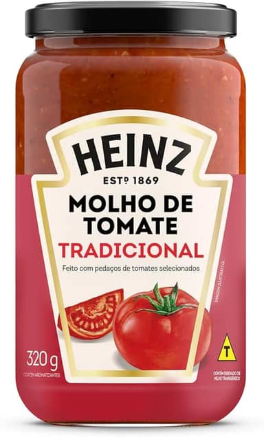 Heinz Molho de Tomate Rústico Tradicional em vidro, 320G