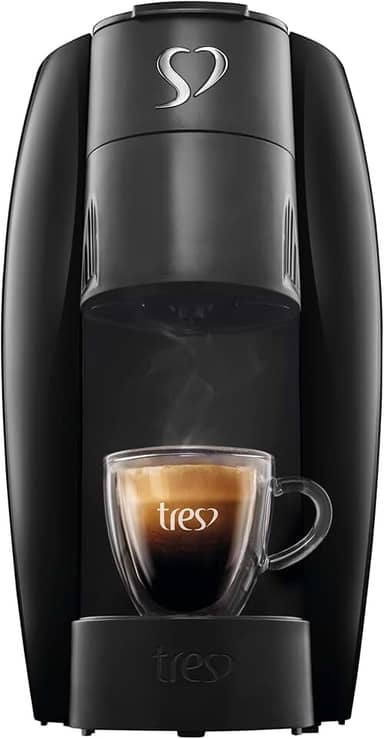 Cafeteira Espresso LOV Preta, 220V - TRES 3 Corações