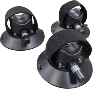 Colaxi Suporte para bicicletas com ventosas, 3 peças, fácil instalação, peças de reposição profissionais para teto de carro, suprimentos de nylon preto.