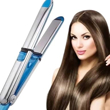 Chapinha de Modelar Cabelos Lisos e Ondulados Super Nano Titanium PRÓ OPTIMA 3000™ 465° Perfeita para Progressiva 2 em 1 Alisadora e Modeladora Elétrica Bi-volt - Ideal Cuidados Com o Cabelo