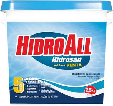 HidroAll Balde cloro granulado Hidrosan Penta 2,5 kg
