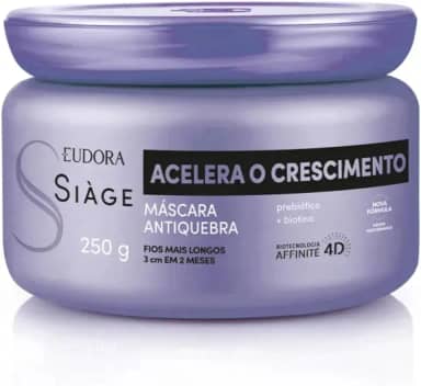 SIAGE MASCARA CAPILAR ACELERA O CRESCIMENTO 250g RPCK, Eudora Siàge