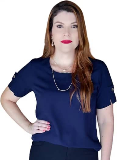 Blusa Social Feminina Manga Curta Detalhe Botão Tecido Viscolinho Camisa Alfaiataria Elegante