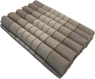 Jogo Americano 7 Peças Algodão com Trilho de Mesa Lugar Americano 6 Lugares Decoração Mesa Cozinha (JGAM06)