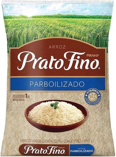 Arroz Parboilizado Prato Fino 1kg Tp1