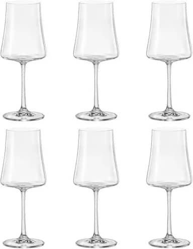 Jogo de 6 tacas para vinho branco Xtra em cristal ecologico 360ml A23,5cm