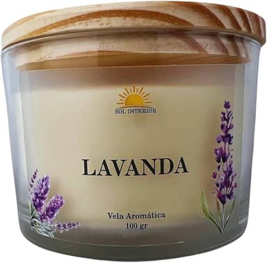 Vela Aromática Artesanal, 9 Fragrâncias Disponíveis, Baunilha, Capim Limão, Lavanda, Bamboo, Alecrim (Lavanda)