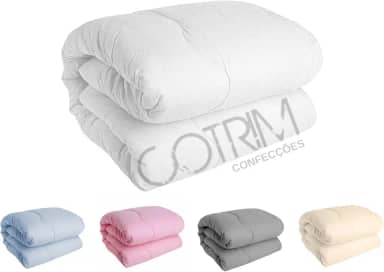 Edredom CASAL Algodao 200 FIOS Avulso Dupla face (BRANCO, CASAL (ALGODÃO))