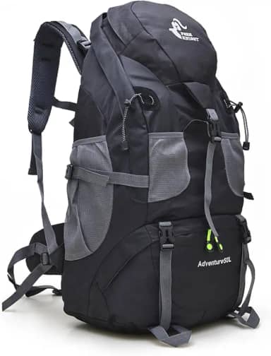 TOKSHOP Mochila Camping Cargueira 50 Litros Grande Reforçada Impermeável Caminhadas Trilhas Viagens