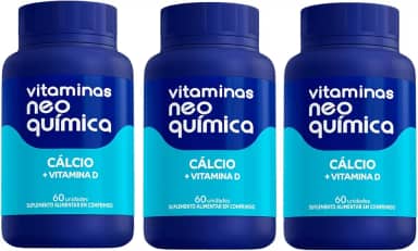Kit 3 Cálcio + Vitamina D 60 Cápsulas - Neo Química