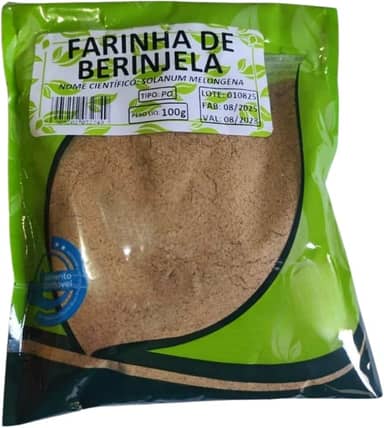 Farinha de Berinjela 100g | Natural e Saudável | Fonte de Fibras e Nutrientes