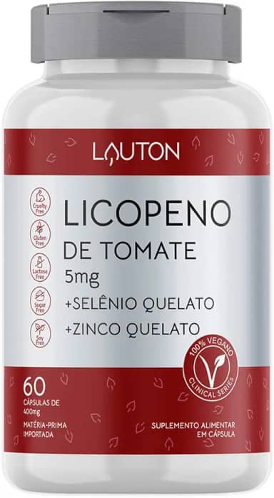 Licopeno de Tomate -60 Cápsulas - Lauton Nutrition, Lauton Nutrition