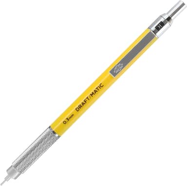 ALVIN Lapiseira DM03 Draft/Matic®, 0,3 mm, ferramenta de desenho e design de aço inoxidável para estudantes e profissionais, ótima para desenho, arquitetura, engenharia e arte