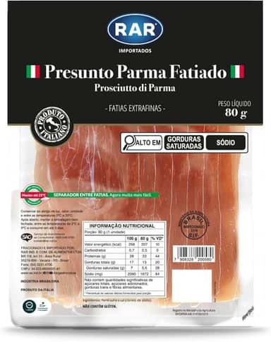 Presunto Parma Fatiado Interfolhado 80g