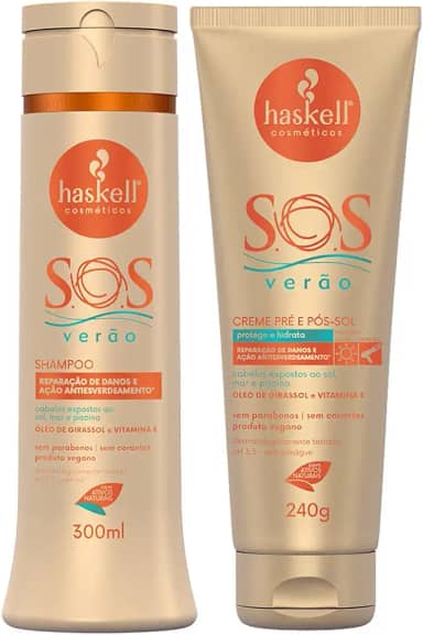 Kit SOS Verao Shampoo 300 Creme Pré/Pós Sol 240g
