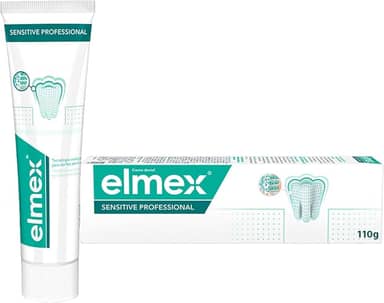 elmex creme dental para dentes sensíveis Sensitive Professional, com fórmula Pro-Argin + Fosfato de Zinco para cuidado eficaz da sensibilidade nos dentes, 110g