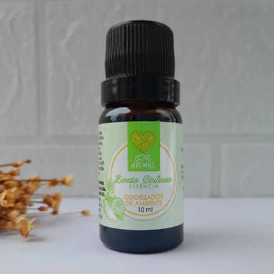 Essência Aromática de Limão Siciliano 10ml - Aroma Cítrico para Difusores e Velas