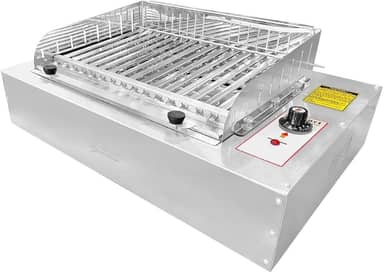 Churrasqueira Elétrica de Bancada com Grelha Argentina, Sem fumaça, Inox, 110v ou 220v (110v)