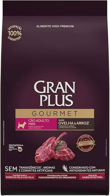 Granplus Ração Granplus Gourmet Cães Adultos Mini Ovelha E Arroz 1Kg